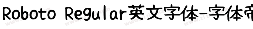 Roboto Regular英文字体字体转换